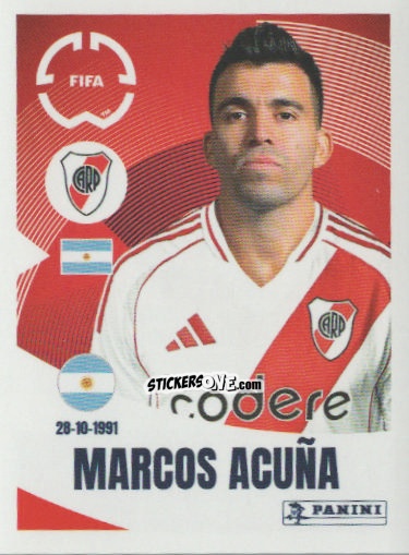 Sticker Marcos Acuña - FIFA Club World Cup 2025
 n. 269 - Panini