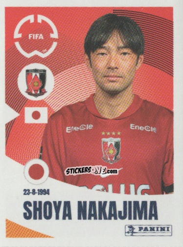 Figurina Shoya Nakajima - FIFA Club World Cup 2025
 n. 291 - Panini