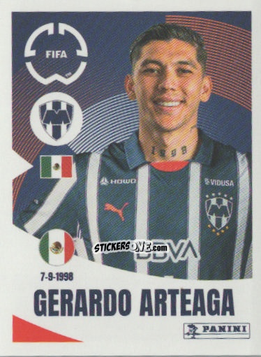 Figurina Gerardo Arteaga - FIFA Club World Cup 2025
 n. 302 - Panini