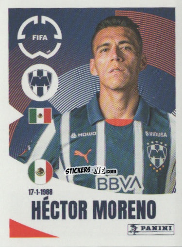 Cromo Héctor Moreno - FIFA Club World Cup 2025
 n. 305 - Panini
