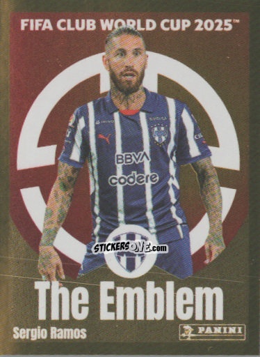 Cromo Sergio Ramos (The Emblem) - FIFA Club World Cup 2025
 n. 310 - Panini