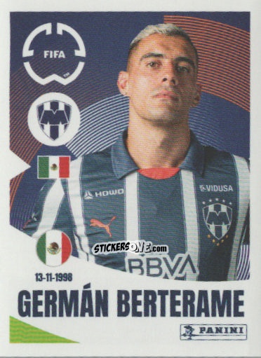 Figurina Germán Berterame - FIFA Club World Cup 2025
 n. 311 - Panini