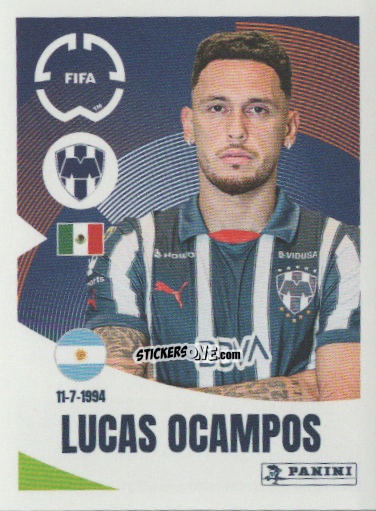 Cromo Lucas Ocampos - FIFA Club World Cup 2025
 n. 312 - Panini