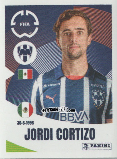 Figurina Jordi Cortizo - FIFA Club World Cup 2025
 n. 314 - Panini