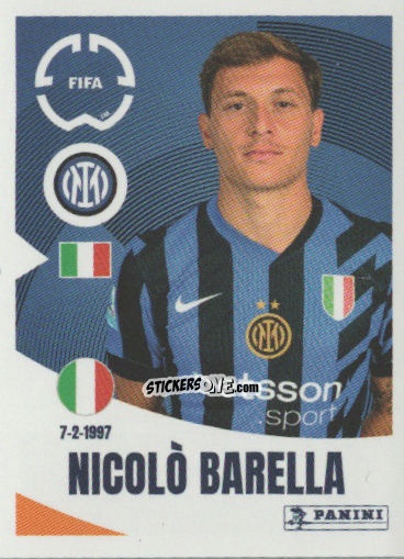Figurina Nicolò Barella - FIFA Club World Cup 2025
 n. 326 - Panini