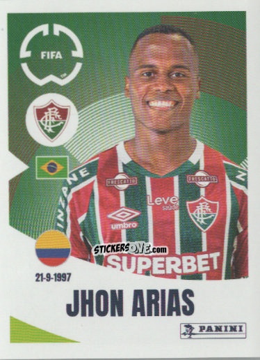 Figurina Jhon Arias - FIFA Club World Cup 2025
 n. 351 - Panini