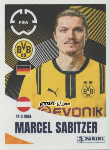 Sticker Marcel Sabitzer - FIFA Club World Cup 2025
 n. 361 - Panini