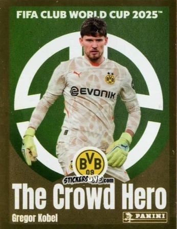 Sticker Gregor Kobel (The Crowd Hero) - FIFA Club World Cup 2025
 n. 370 - Panini