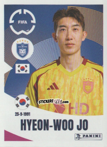Cromo Hyeon-woo Jo - FIFA Club World Cup 2025
 n. 372 - Panini