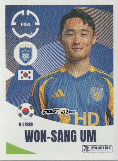 Cromo Won-sang Um - FIFA Club World Cup 2025
 n. 384 - Panini