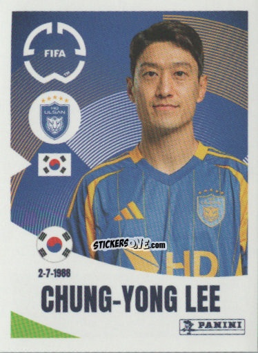 Sticker Chung-Yong Lee - FIFA Club World Cup 2025
 n. 387 - Panini
