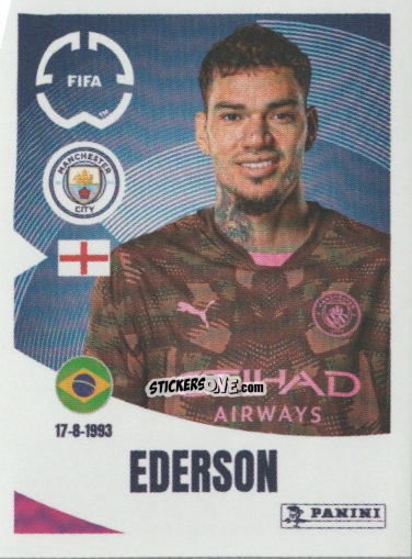 Figurina Ederson - FIFA Club World Cup 2025
 n. 408 - Panini