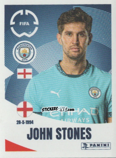Sticker John Stones - FIFA Club World Cup 2025
 n. 412 - Panini