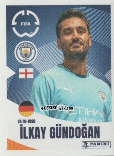 Figurina İlkay Gündoğan - FIFA Club World Cup 2025
 n. 416 - Panini