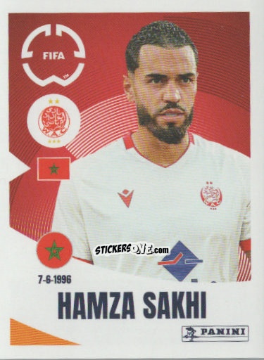 Figurina Hamza Sakhi - FIFA Club World Cup 2025
 n. 432 - Panini