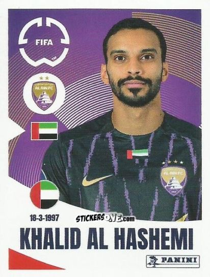 Figurina Khalid Hashemi - FIFA Club World Cup 2025
 n. 446 - Panini