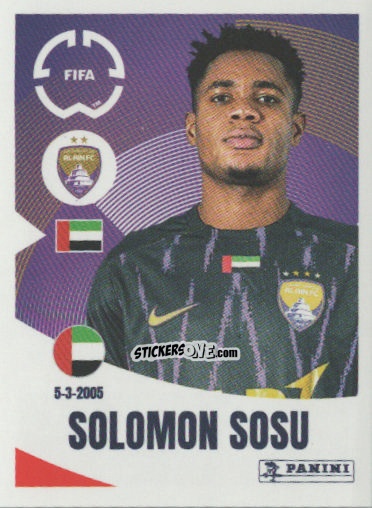 Figurina Solomon Sosu - FIFA Club World Cup 2025
 n. 448 - Panini