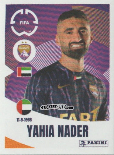Figurina Yahia Nader - FIFA Club World Cup 2025
 n. 450 - Panini