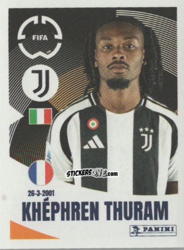 Cromo Khéphren Thuram - FIFA Club World Cup 2025
 n. 468 - Panini