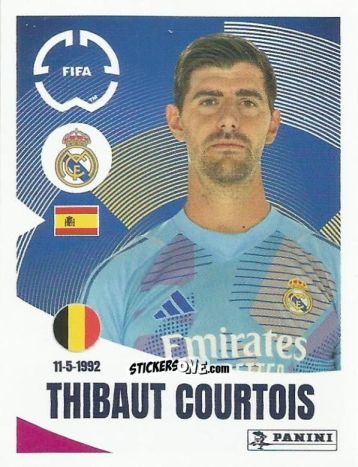 Figurina Thibaut Courtois - FIFA Club World Cup 2025
 n. 480 - Panini