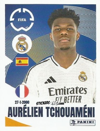 Cromo Aurélien Tchouaméni - FIFA Club World Cup 2025
 n. 486 - Panini