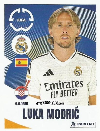 Cromo Luka Modric - FIFA Club World Cup 2025
 n. 487 - Panini