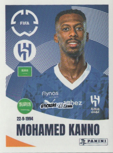 Cromo Mohamed Kanno - FIFA Club World Cup 2025
 n. 503 - Panini