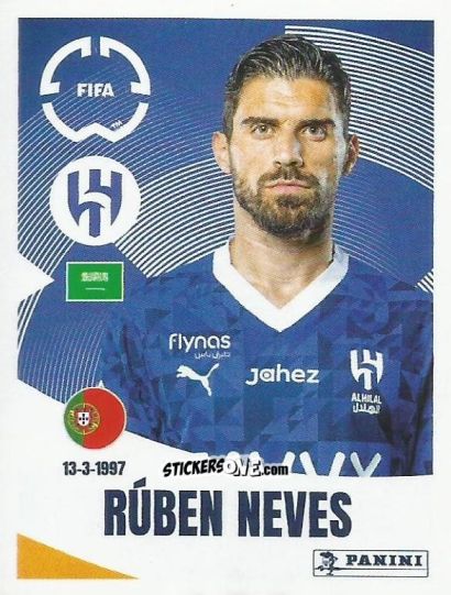 Figurina Rúben Neves - FIFA Club World Cup 2025
 n. 504 - Panini
