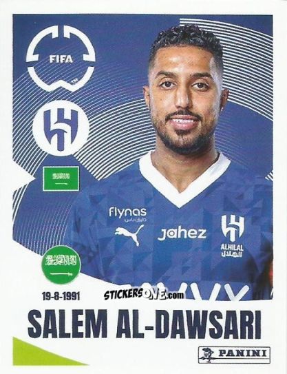 Cromo Salem Al-Dawsari - FIFA Club World Cup 2025
 n. 513 - Panini