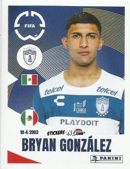 Sticker Bryan González - FIFA Club World Cup 2025
 n. 517 - Panini