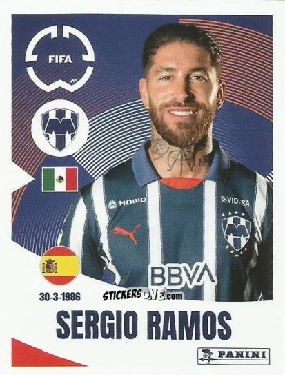 Cromo Sergio Ramos - FIFA Club World Cup 2025
 n. 304 - Panini