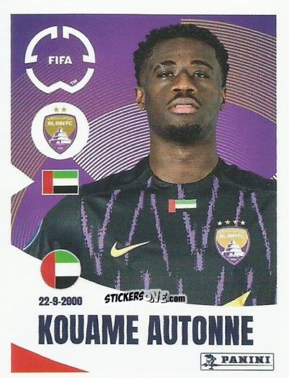 Figurina Kouame Autonne - FIFA Club World Cup 2025
 n. 445 - Panini