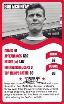 Figurina Bob McKinlay - Nottingham Forest 30 Legendary Players
 n. 3 - Top Trumps