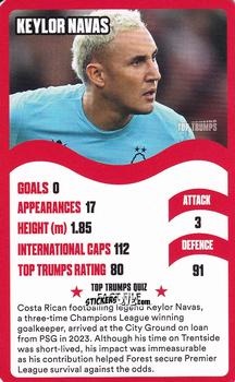 Figurina Keylor Navas - Nottingham Forest 30 Legendary Players
 n. 15 - Top Trumps