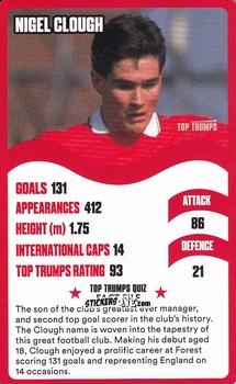 Cromo Nigel Clough - Nottingham Forest 30 Legendary Players
 n. 19 - Top Trumps