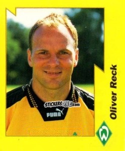 Figurina Oliver Reck - German Football Bundesliga 1997-1998. Final phase n. 33 - Panini