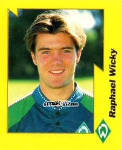 Cromo Raphael Wicky - German Football Bundesliga 1997-1998. Final phase n. 34 - Panini