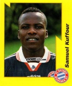 Cromo Samuel Kuffour - German Football Bundesliga 1997-1998. Final phase n. 164 - Panini