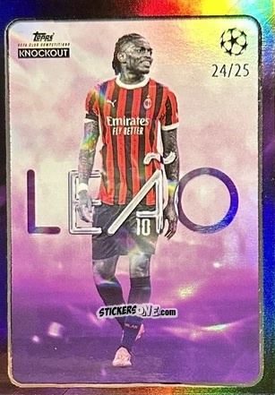Cromo Rafael Leão - UEFA Club Competitions Knockout 2024-2025
 n. 77 - Topps