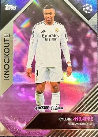 Sticker Kylian Mbappé - UEFA Club Competitions Knockout 2024-2025
 n. 21 - Topps