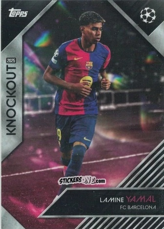 Sticker Lamine Yamal - UEFA Club Competitions Knockout 2024-2025
 n. 22 - Topps