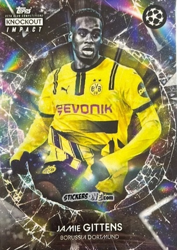 Sticker Jamie Gittens - UEFA Club Competitions Knockout 2024-2025
 n. 43 - Topps