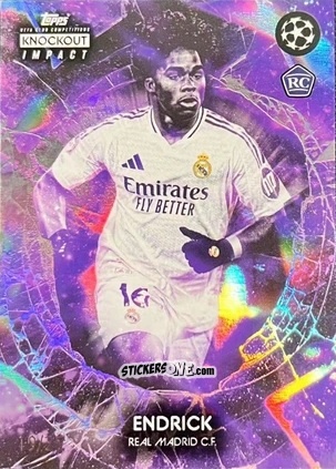 Figurina Endrick - UEFA Club Competitions Knockout 2024-2025
 n. 42pu - Topps