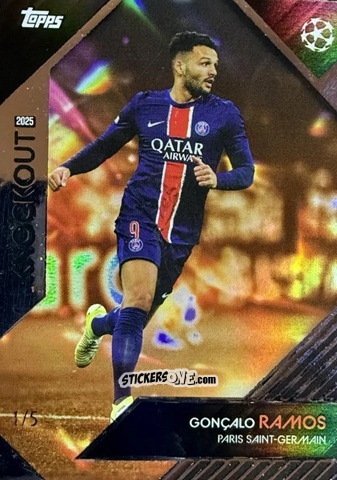 Figurina Gonçalo Ramos - UEFA Club Competitions Knockout 2024-2025
 n. 13o - Topps