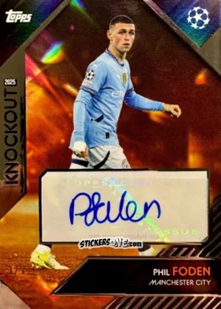 Cromo Phil Foden - UEFA Club Competitions Knockout 2024-2025
 n. A15o - Topps