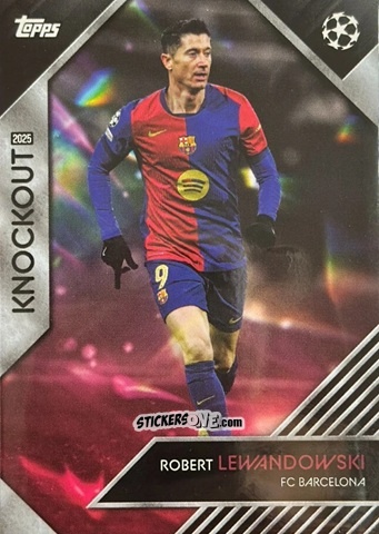 Sticker Robert Lewandowski - UEFA Club Competitions Knockout 2024-2025
 n. 35 - Topps