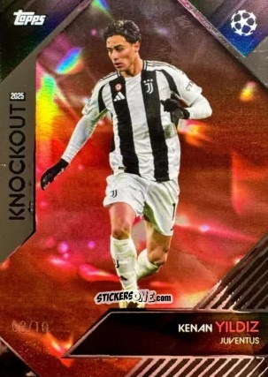Cromo Kenan Yildiz - UEFA Club Competitions Knockout 2024-2025
 n. 19r - Topps