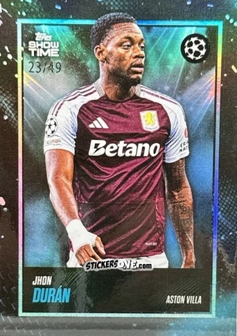 Figurina Jhon Duran - Showtime UEFA Club Competitions 2024-2025
 n. 20 - Topps