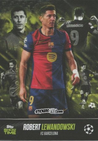 Sticker Robert Lewandowski - Showtime UEFA Club Competitions 2024-2025
 n. 91 - Topps
