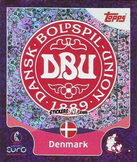 Sticker Denmark - Uefa Women'S Euro 2025 n. 8 - Topps